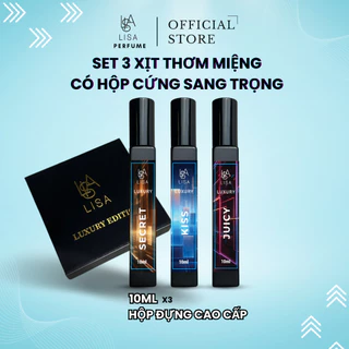 SET 3 XỊT MIỆNG CÓ HỘP CỨNG CAO CẤP - CÓ GIẤY CÔNG BỐ Y TẾ AN TOÀN,LÀM SẠCH KHOANG MIỆNG NHANH CHÓNG.