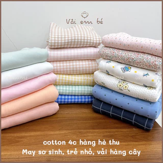 Vải thun cotton 4 chiều, cotton sơ sinh hàng thiết kế giành riêng cho bé, may quần áo, ,túi ngủ chủng nhộng sơ sinh