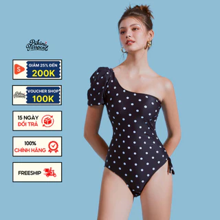 Đồ bơi Nữ BIKINI PASSPORT kiểu Một mảnh áo lệch vai - màu Chấm bi - BS476_DOT