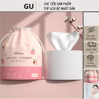 Khăn Mặt Khô Dùng 1 Lần 100% Bông Tự Nhiên - Cuộn Khăn Mặt Tẩy Trang, Lau Mặt Khô, Ướt