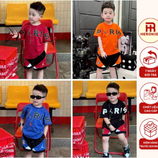 Bộ cộc thể thao p@ri dáng thể thao cho các bé_9433 - HEROKIDS