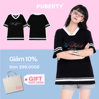 Áo thun nữ form bab tee Localbrand PUBERTY La Puberté