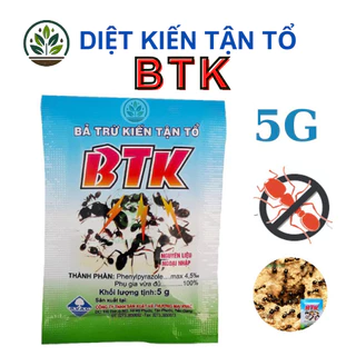 Bả trừ kiến tận gốc BTK, thuốc diệt kiến sạch kiến không còn con nào, gói 5g