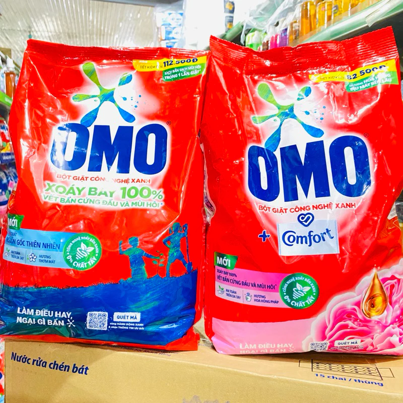 Bột Giặt OMO 4,3/ 3,9kg Tinh Dầu Thơm