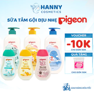 Tắm gội Pigeon tắm gội cho bé sữa tắm gội toàn thân 2 trong 1 dầu gội sữa tắm dịu nhẹ 200ml 700ml – Hanny