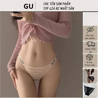 Quần Lót Nữ, Quần Lót Ren Tim Lưới cao cấp mềm mại kháng khuẩn sexy gợi cảm 3382