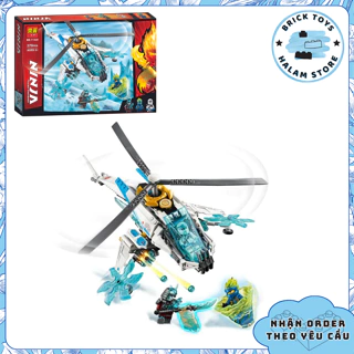 [Có sẵn] Đồ chơi lắp ráp Ninjago 11328 70673 Shuri Copter - Mô hình season 11 Trực thăng của Zane