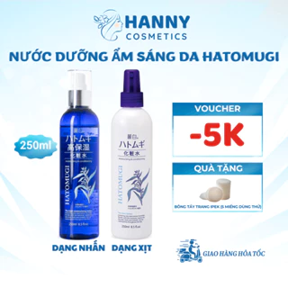 Nước hoa hồng nước dưỡng ẩm sáng da Hatomugi Nhật Bản chiết xuất Ý dĩ 250ml – Hanny