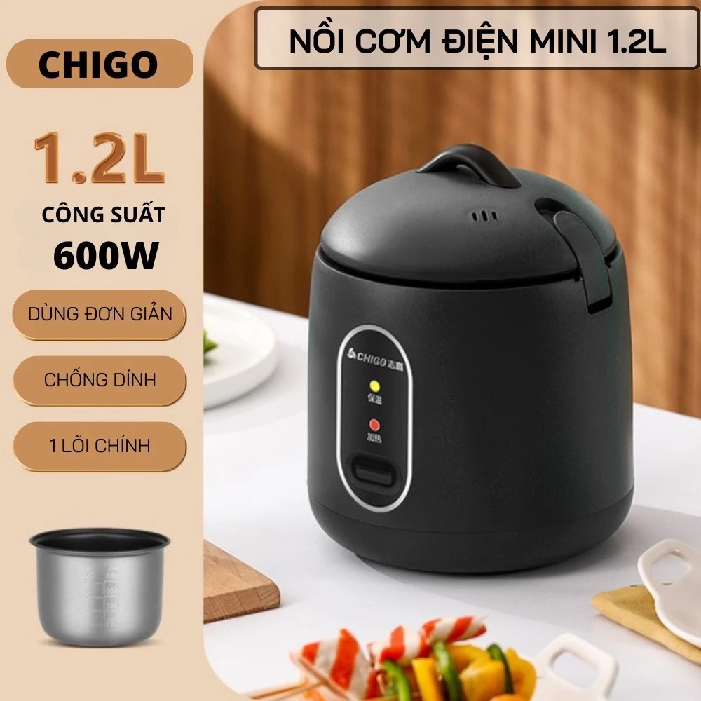 Free Ship - Nồi Cơm Điện Chính Hãng Chigo, Nồi Lấu Đa Năng, Nấu Cơm, Hầm Cháo Tiện Lợi