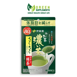 Bột Trà Xanh Matcha Itoen Nội Địa Nhật Bản Đậm Vị Hỗ Trợ Giảm Mỡ Túi 80g