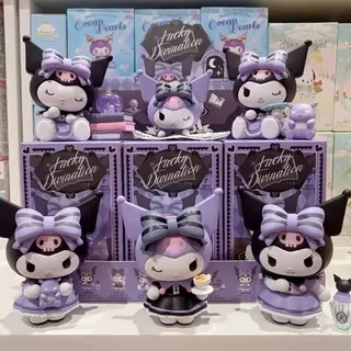 Bộ 6 Mô Hình Kuromi Sanrio FULL BOX,  Nhân Vật Hoạt Hình Yêu Thích, Mô Hình Cao 7cm, Decor Trang Trí, Bộ Sưu Tập