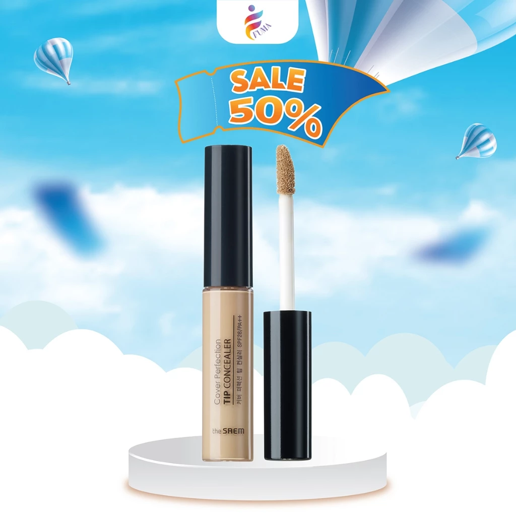 Kem che khuyết điểm The Saem Cover Perfection Tip Concealer (6.5g)