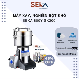 Máy Nghiền Đa Năng SEKA 800Y - SK200 - Bột Siêu Mịn Siêu Khỏe, Máy Xay Bột Khô Chính Hãng Công Suất 1400W