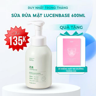 Sữa rửa mặt amino acid Lucenbase dọn sạch bã nhờn, kiềm dầu hiệu quả 600ml