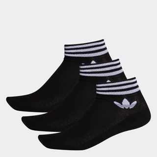 adidas Phong cách sống Tất Trefoil cao đến cổ chân 3 đôi Unisex Đen EE1151