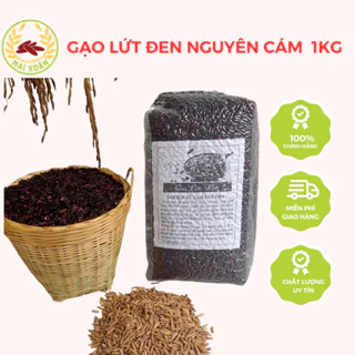 Gạo lứt đen dẻo cơm, ăn kiêng, giảm cân, healthy - eatclean - thực dưỡng, túi 1kg - Gạo lứt Mai Xuân