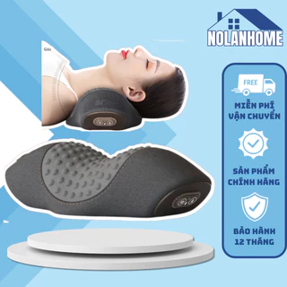 Gối Kê Đầu Tích Hợp Massage Và Chườm Nóng, Gối Ngủ Cao Su Non GIÚP giảm đau, thư giãn, trị liệu hiệu quả