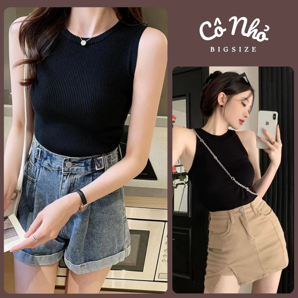 Áo Ba Lỗ Bigsize Dáng Áo Croptop Trơn Ôm Body Dễ Phối Đồ Vải Thun Gân Co Giãn G4