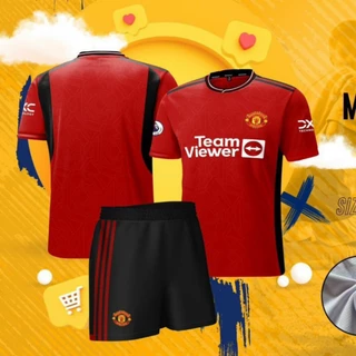 Bộ quần áo đá bóng trẻ em đội tuyển manchester united mẫu mới nhất