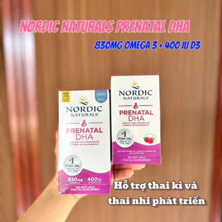 Prenatal DHA Nordic Naturals Bổ Sung Omega 3 cho mẹ bầu và sau sinh của Mỹ