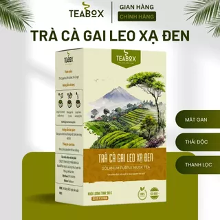 Trà Cà Gai Leo Xạ Đen Túi Lọc Mát Gan, Giải Độc Gan Hộp 30 x 3G Túi Lọc Teabox