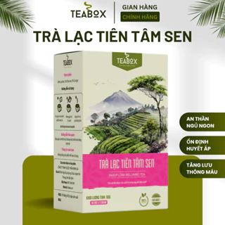 [COMBO 10 HỘP] Trà Lạc Tiên Tâm Sen Ngủ Ngon, An Thần, Ổn Định Huyết Áp | Hộp 30 Túi Lọc x 3g TEABOX