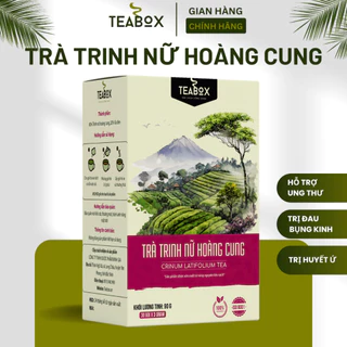 Trà Trinh Nữ Hoàng Cung Cho Người Ung Th.ư, Đau Bụng Kinh | Hộp 30 gói x 3g Túi Lọc Teabox