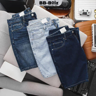 [Bigsize] QUẦN SHORT JEAN Nam BB-Boiz Form BigSize 80 - 130kg | Mã trơn