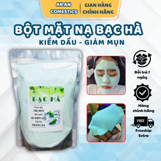 Bột Mặt Nạ Bạc Hà XỊN Handmade: Giảm Mụn Thâm, Hút Dầu, Làm Trắng Da - An An Comestics