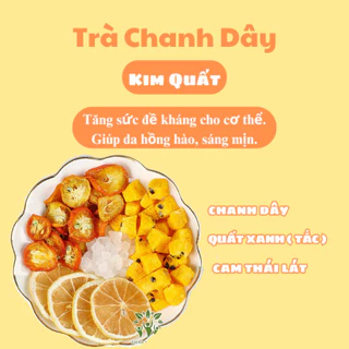 Trà Chanh Leo Kim Quất , nước uống trắng da Triệu Lộ Tư, sấy thăng hoa đông khô,da phát sáng