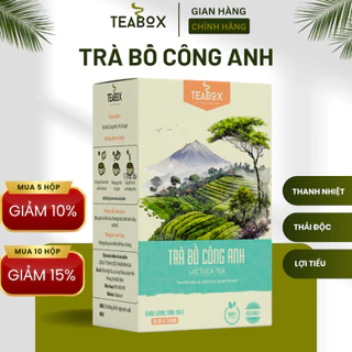 Trà Bồ Công Anh Thanh Nhiệt Giải Độc Gan Giảm Cân Lợi Tiểu Lợi Mật | Hộp 30 gói x 3g Túi Lọc Teabox