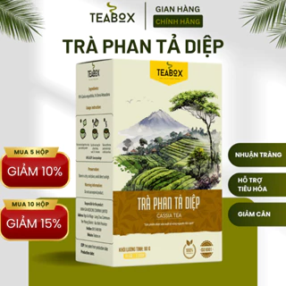 Trà Phan Tả Diệp Nhuận Tràng Dứt Táo Bón Nhanh Giảm Cân | 30 Gói x 3g Túi Lọc TEABOX