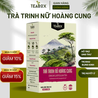 Trà Trinh Nữ Hoàng Cung Cho Người Ung Th.ư, Đau Bụng Kinh | Hộp 30 gói x 3g Túi Lọc Teabox