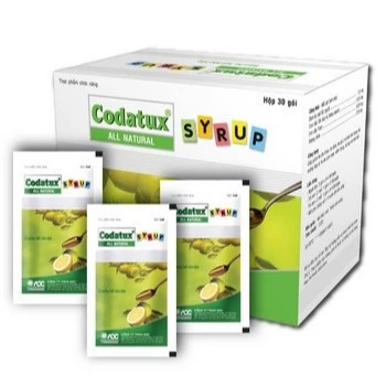(hộp 30 gói) codatux syrup gói hỗ trợ long đàm, giảm ho.