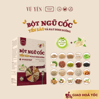 Bột ngũ cốc yến sào 20 loại hạt giảm cân, mẹ bầu, lợi sữa, tăng cân, cung cấp năng lượng dinh dưỡng | Vũ Yến Store