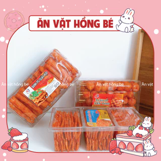 Bánh pò quẩy hộp lớn nhiều loại quẩy/xiên/viên/miếng Ngọc Quỳnh 70 que hộp lớn 320g