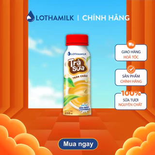 Combo 4 Trà sữa thanh trùng Lothamilk chai 250ml