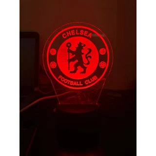 Đèn led trang trí 16 màu logo CLB manchester united, liverpool, chelsea, manchester city, psg logo đội nào cũng có