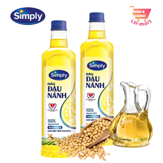 Combo 2 chai dầu ăn đậu nành SIMPLY 1L/2L