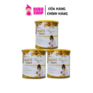 Comb 3 lon sữa hạt lợi sữa Mattimum 650g chính hãng giá tốt M10