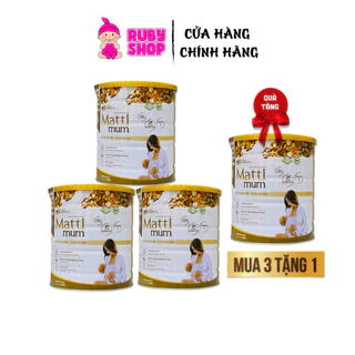 Combo sỉ 4 lon sữa hạt lợi sữa Mattimum 650g chính hãng M7