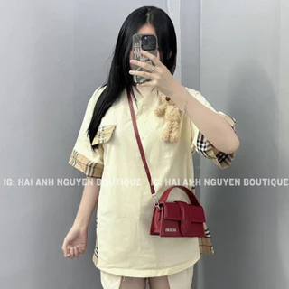 Áo Thun BBR Nắp Túi Kèm Gấu ❤ Áo Phông Cotton Khô Dày Dặn Nữ Tính NA373