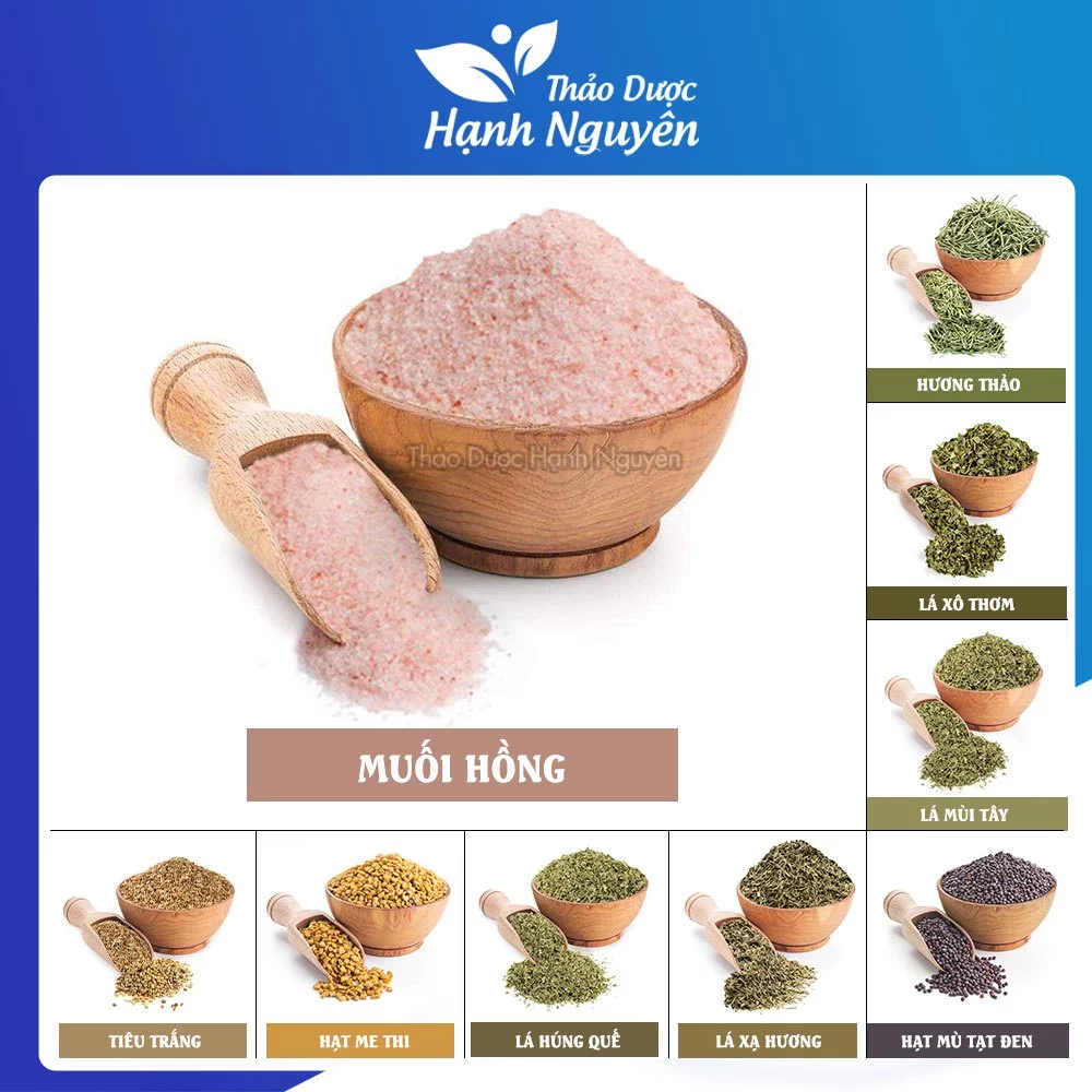 Muối hồng Hymalaya 100g (Xay mịn, xay thô, dùng sơ chế nấu ăn, làm đẹp) - Thảo Dược Hạnh Nguyên