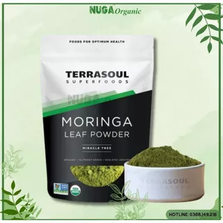 Bột lá chùm ngây hữu cơ (Organic Moringa Leaf Powder) - Terrasoul Superfoods - 113g & 340g