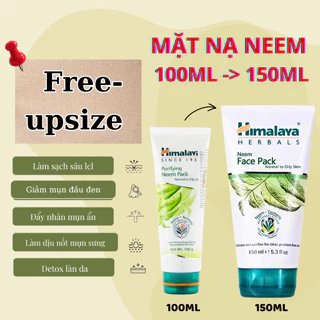 [FREE-UPSIZE] Mặt nạ đất sét loại bỏ mụn làm sạch dầu thừa Himalaya Herbals Neem Face Pack 100ml -> 150ml