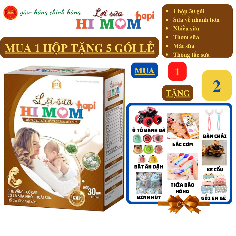 [CHÍNH HÃNG] Lợi Sữa Hi MOM HAPI,Giúp Gọi Sữa Về, Nhiều sữa,Thông Tắc Tuyến Sữa ngay lần đầu sử dụng