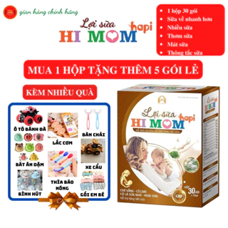 HI MOM Lợi Sữa HaPi, Hỗ Trợ tăng Tiết Sữa, Giảm Nguy Cơ Tắc Tuyến Sữa [Chính Hãng]