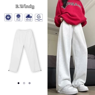 Quần Ống Rộng Nam Nữ BWINDY Q02 Chất Liệu Nỉ Cotton Cao Cấp Kết Hợp Dây Rút Mặc Hai Kiểu Jogger