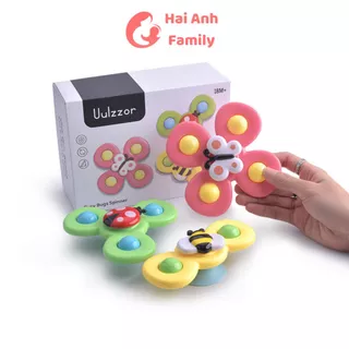 Đồ chơi con quay spinner Uulzzor hình côn trùng vui nhộn, chất liệu an toàn cho bé