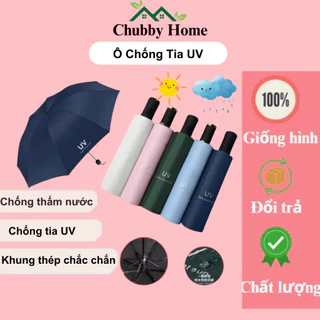 Ô Gấp Gọn Phủ Lớp Chống Tia UV, Dù Che Nắng, Che Mưa Ngoài Trời